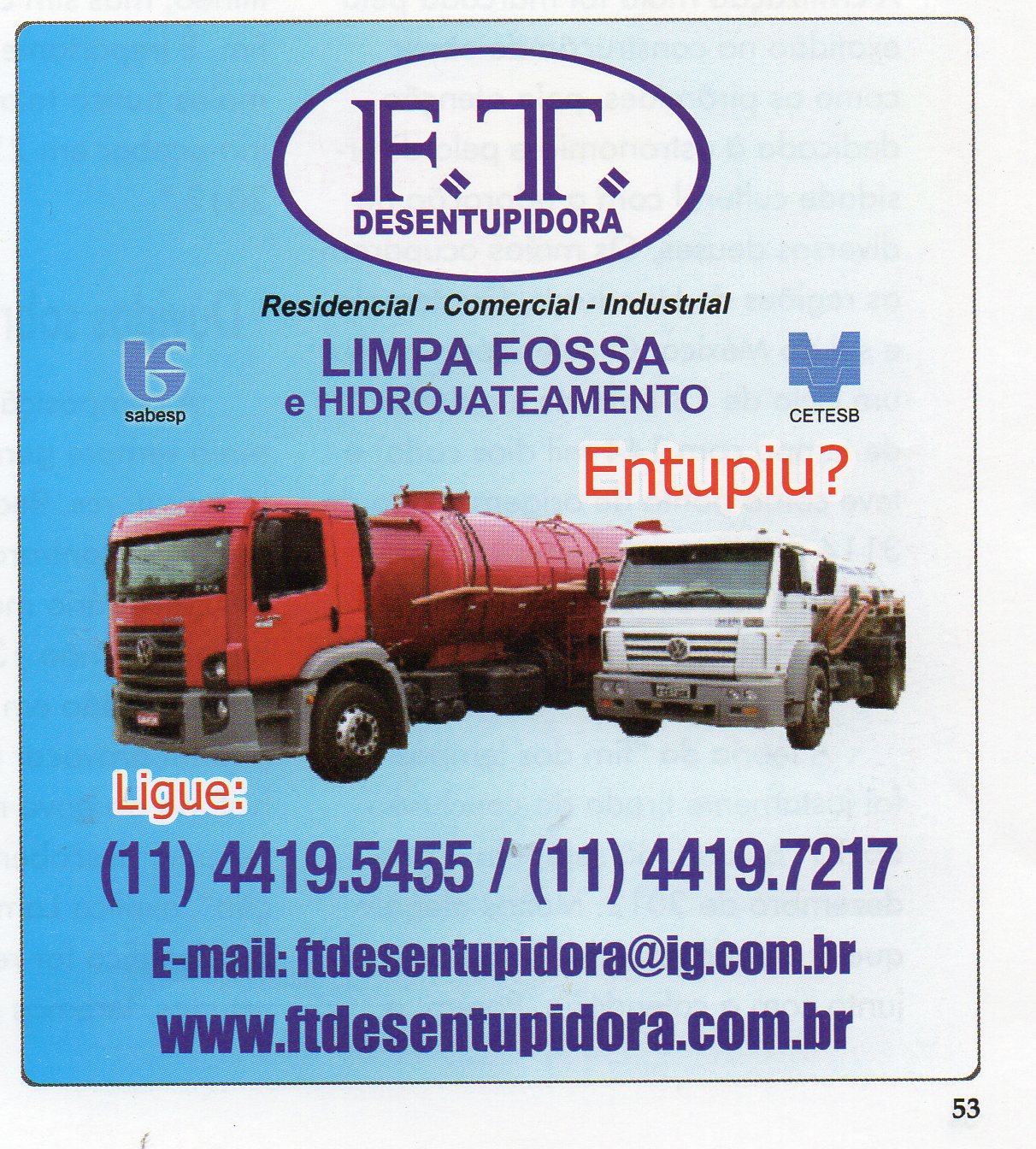 F.T. Desentupidora - Foto 1