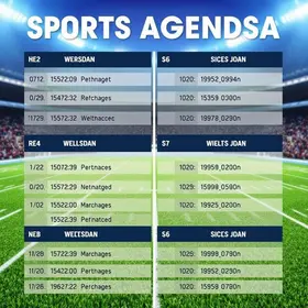agenda esportiva