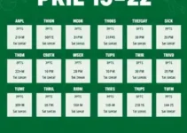 agenda esportiva de 15/04 a 22/04