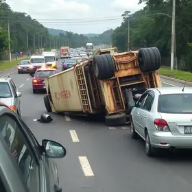 acidente na Fernão Dias