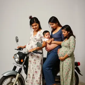motoboy com esposas grávidas