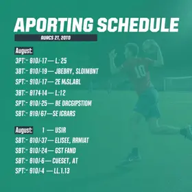 agenda esportiva