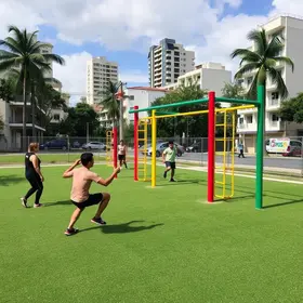 academia ao ar livre