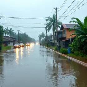 chuva em Atibaia