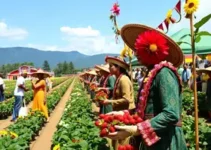 cerimônia de abertura da 44ª Festa de Flores e Morangos de Atibaia