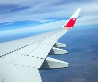 linha chilena em avião