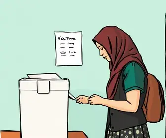 votação no Colégio Atibaia Unidade1